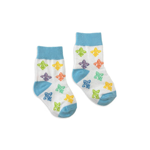 Fleur de Fun Baby & Toddler Socks by Nola Tawk, children's boutique clothing detail photo 2