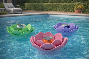 Floating Flower Can Holder – Pool Drink Float | Backyard Pool Accessory The Tween Space