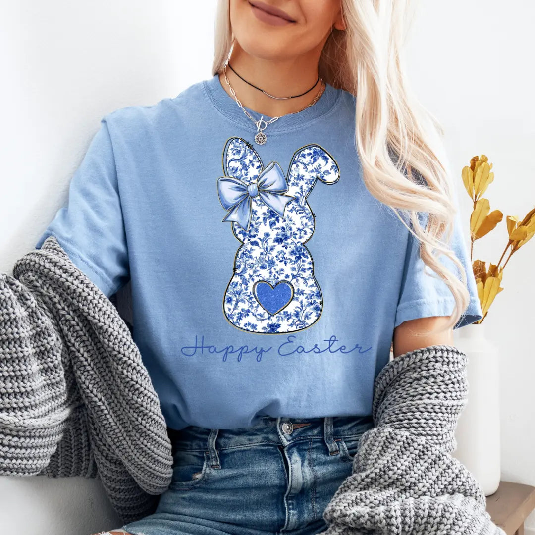 Floral Easter Bunny Shirt Southern Backroad Tees LLC