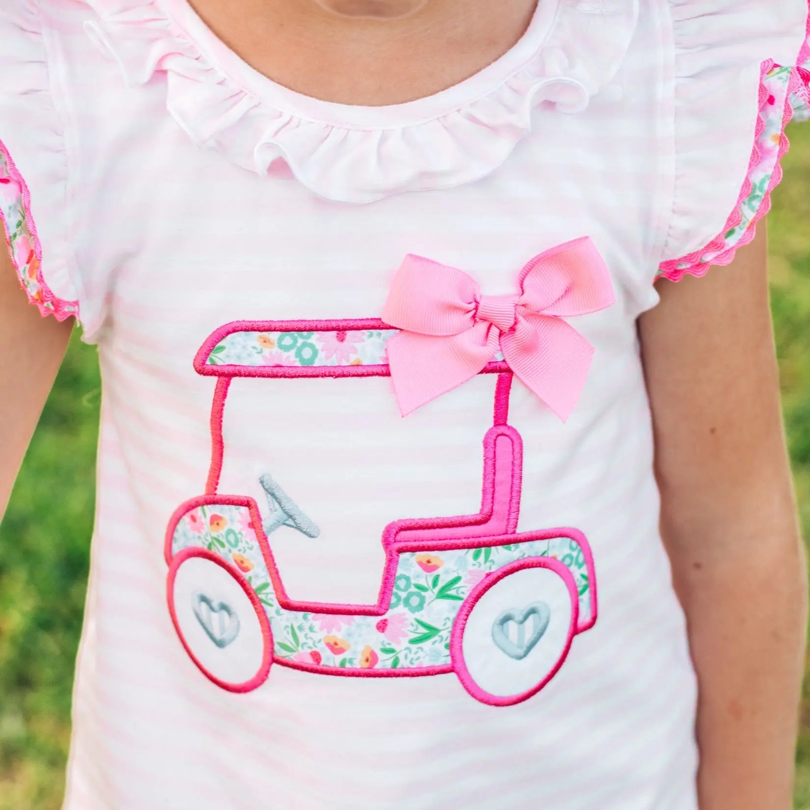 Floral Tee Time Girls Golf Short Set Seven Lantern Lane