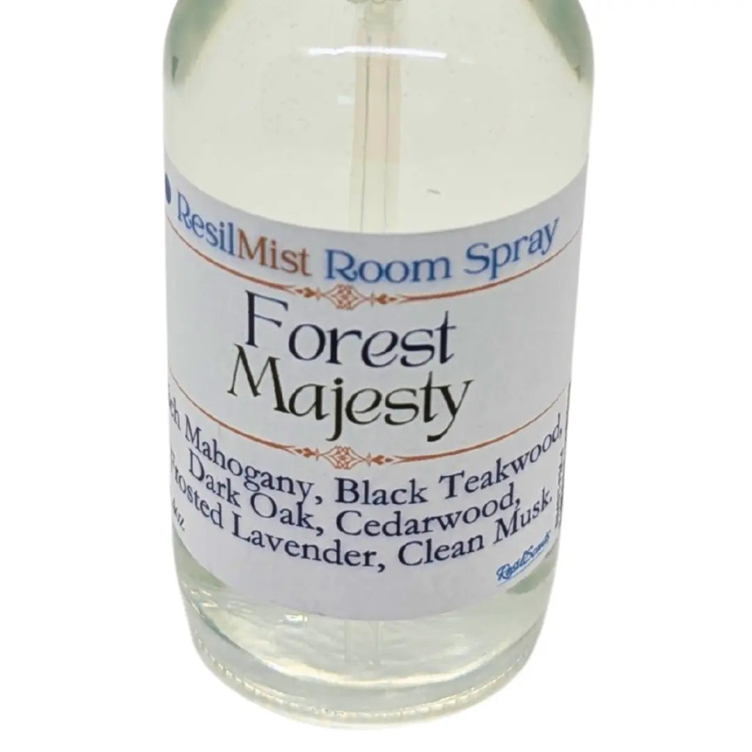 Forest Majesty ResilMist™ Room Spray | Strong Woodsy Grounding – ResilScents™ by ResilScents, scented candle detail photo 2