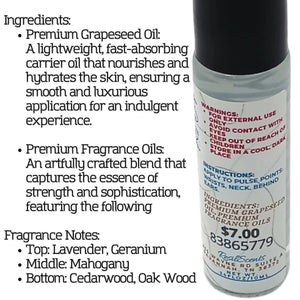 Forest Majesty Roll-On Oil – Where Strength Meets Serenity by ResilScents, natural skincare detail photo 4