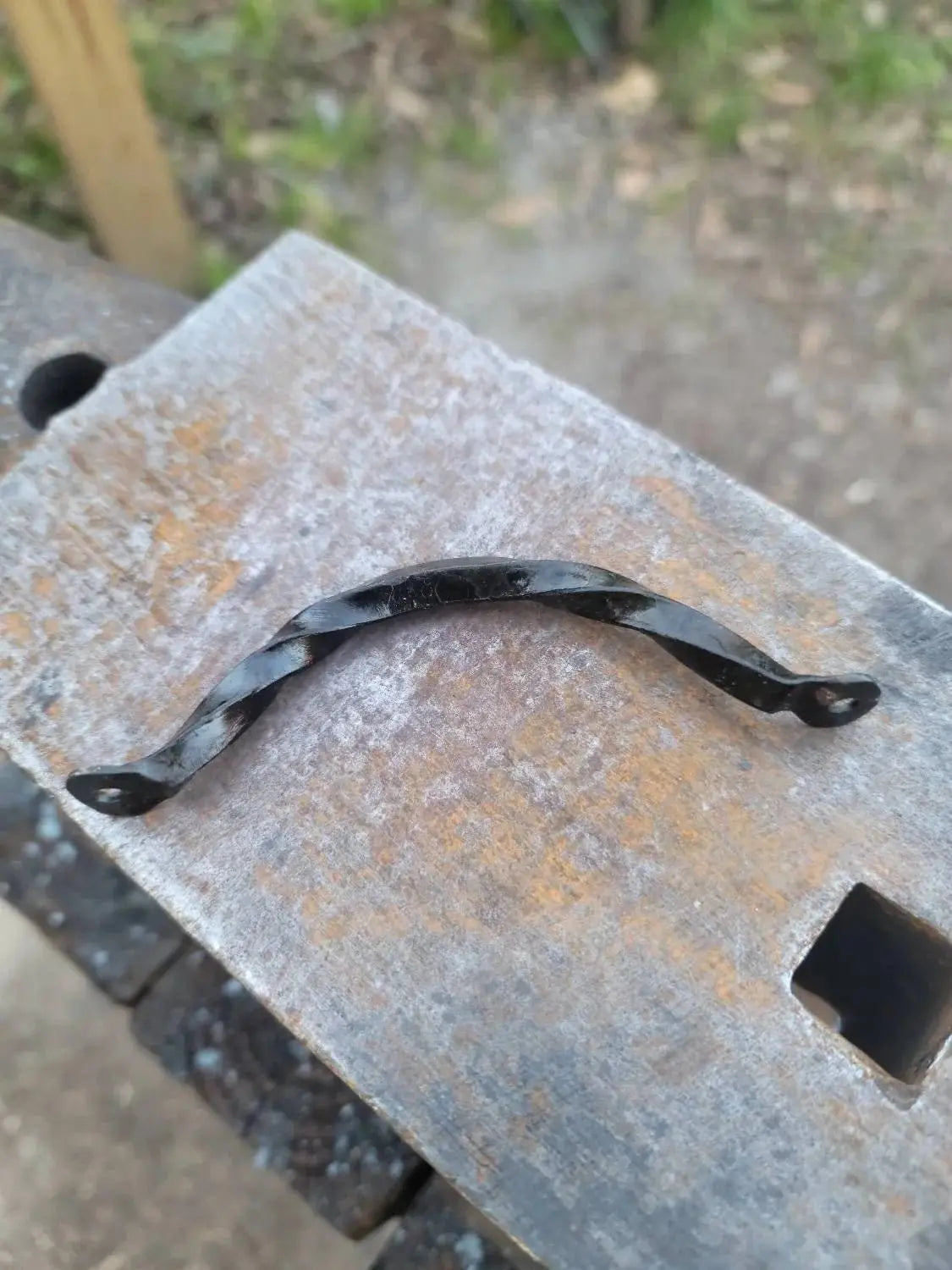 Forged Drawer Handles / Cabinet Handles by Redbeard's Forge LLC, cabinet knobs & handles detail photo 2