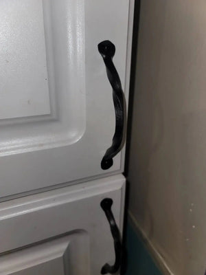 Forged Drawer Handles / Cabinet Handles by Redbeard's Forge LLC, cabinet knobs & handles detail photo 5