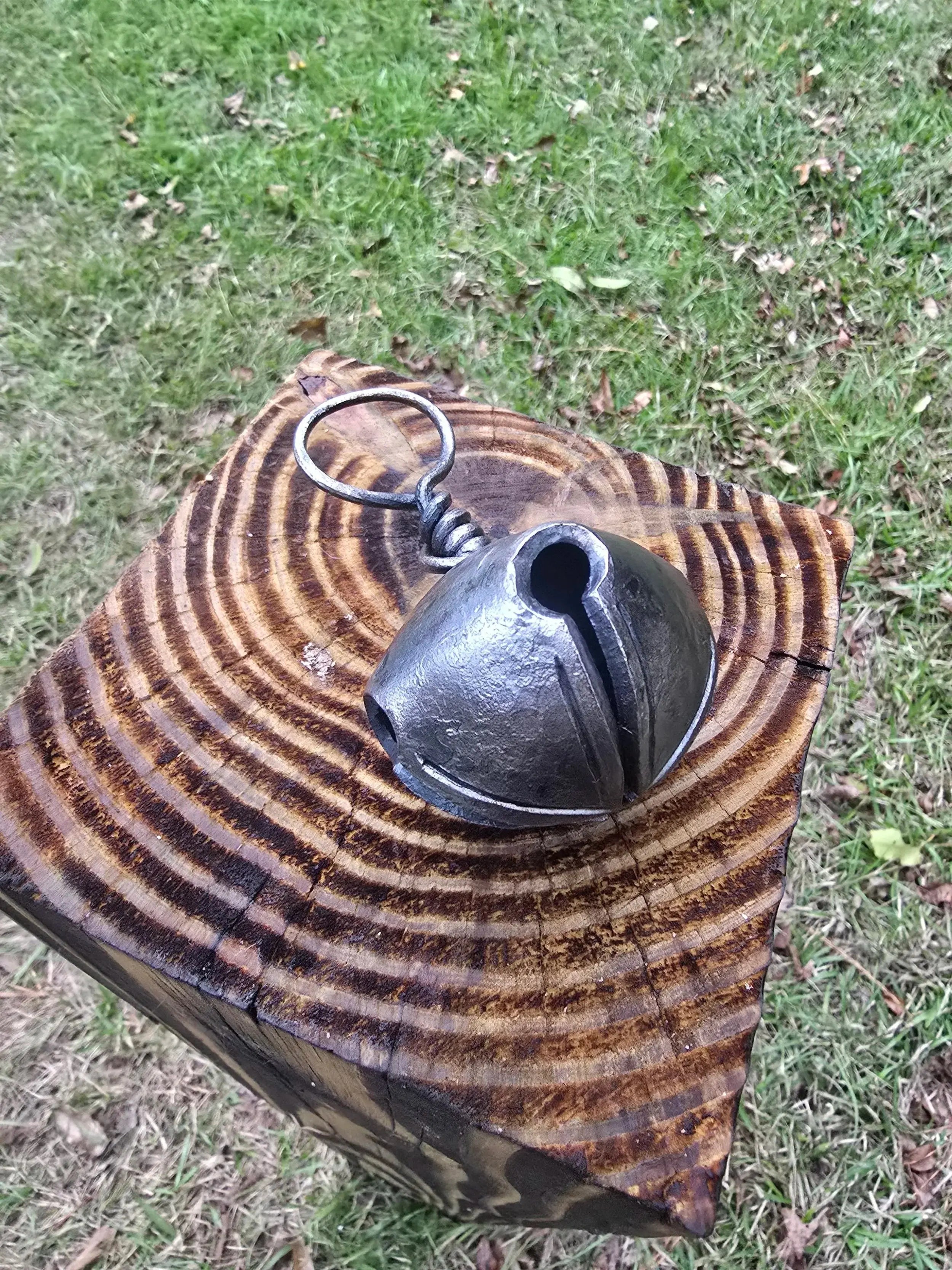 Forged Jingle Bell by Redbeard's Forge LLC, ornament main product photo