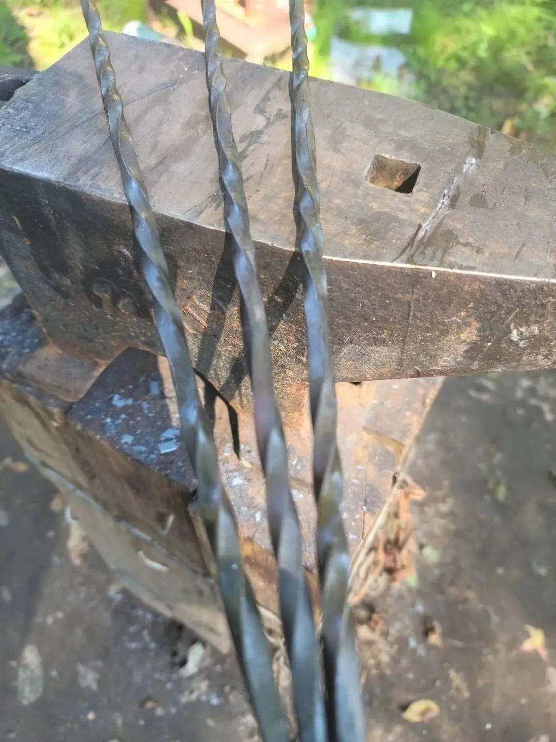Forged Meat Skewers by Redbeard's Forge LLC, food skewers detail photo 2