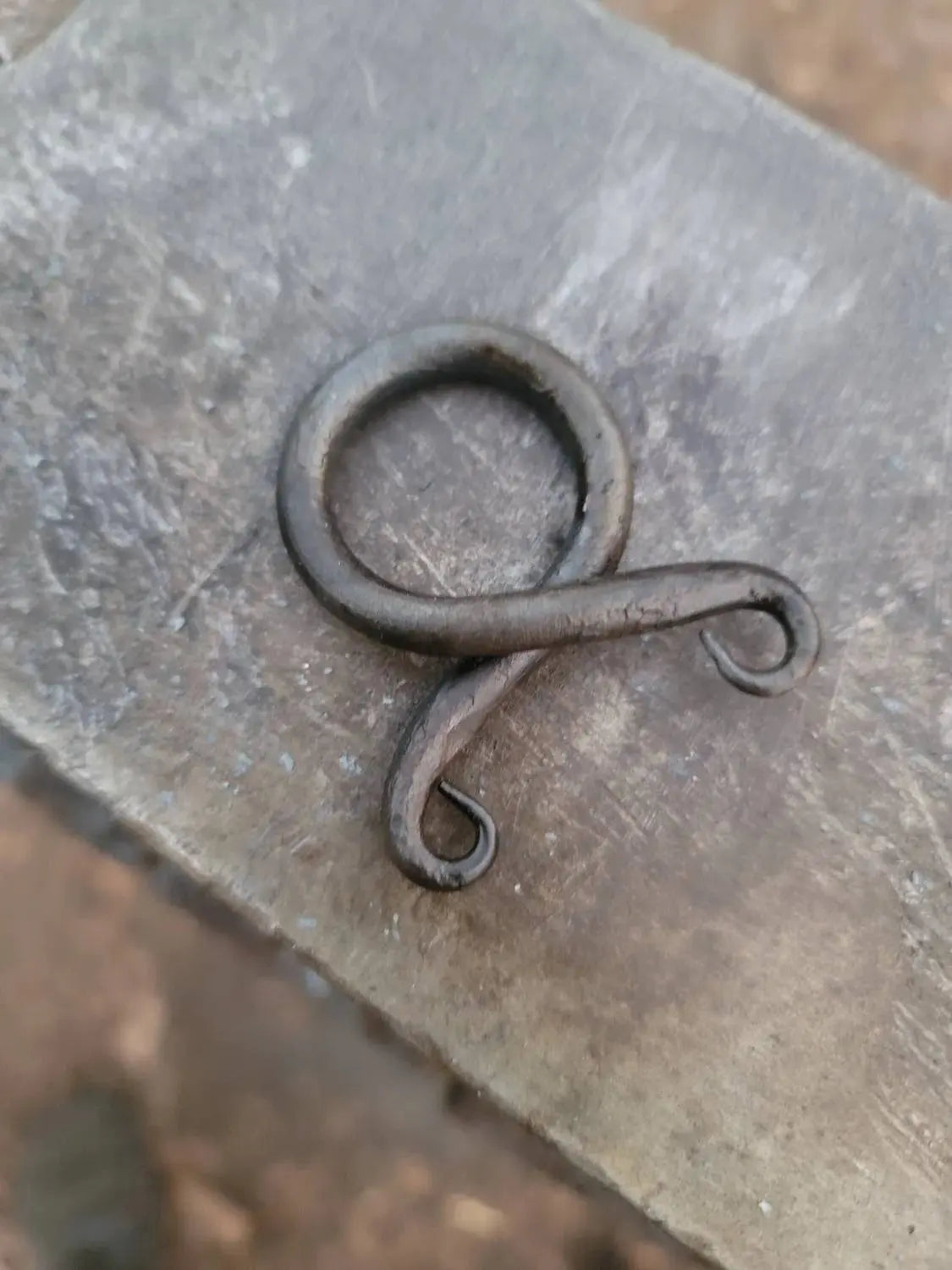 Forged Norse Protection Pendant by Redbeard's Forge LLC, handmade jewelry detail photo 2