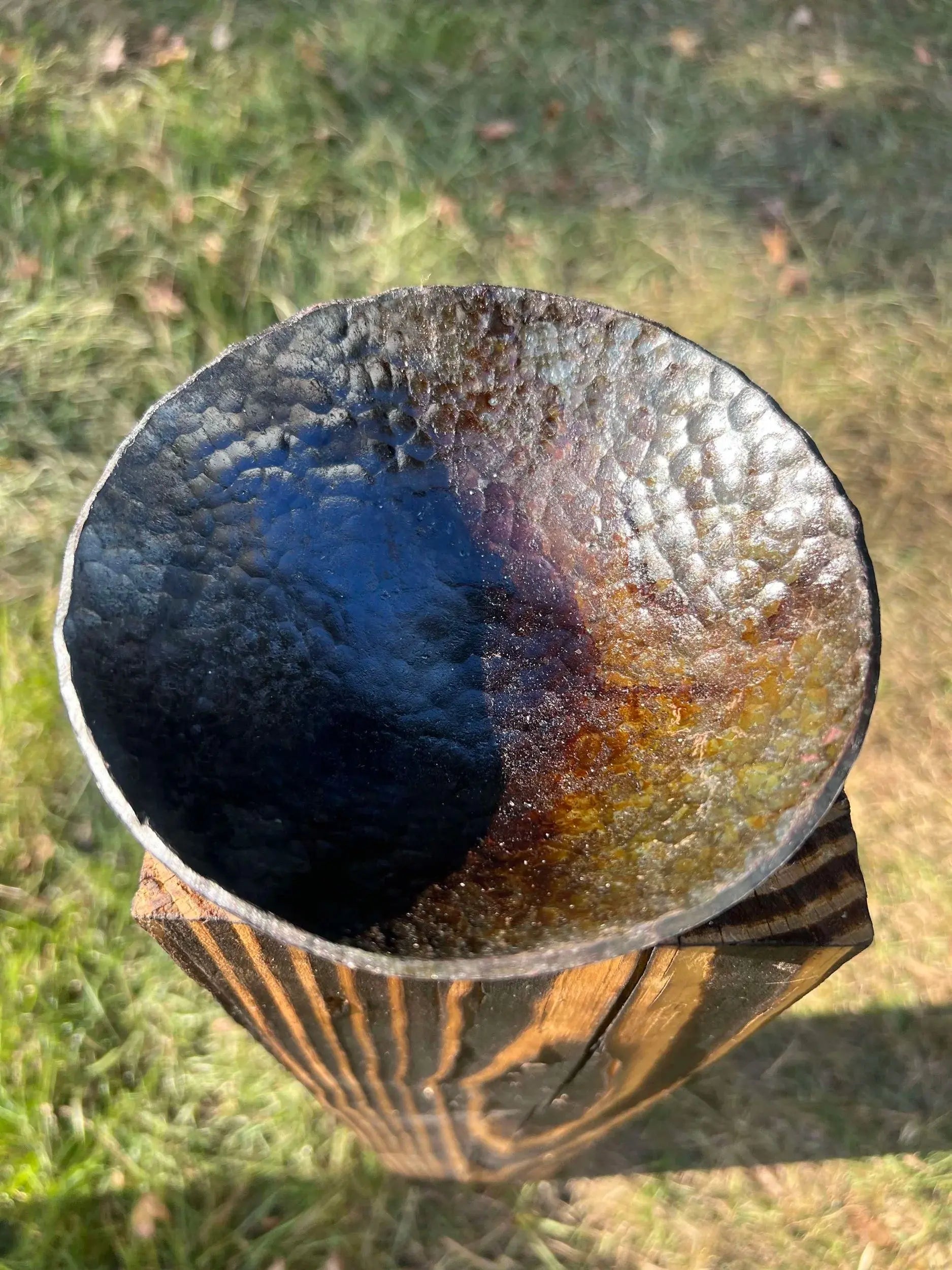 Forged Round Dish by Redbeard's Forge LLC, Southern home decor main product photo