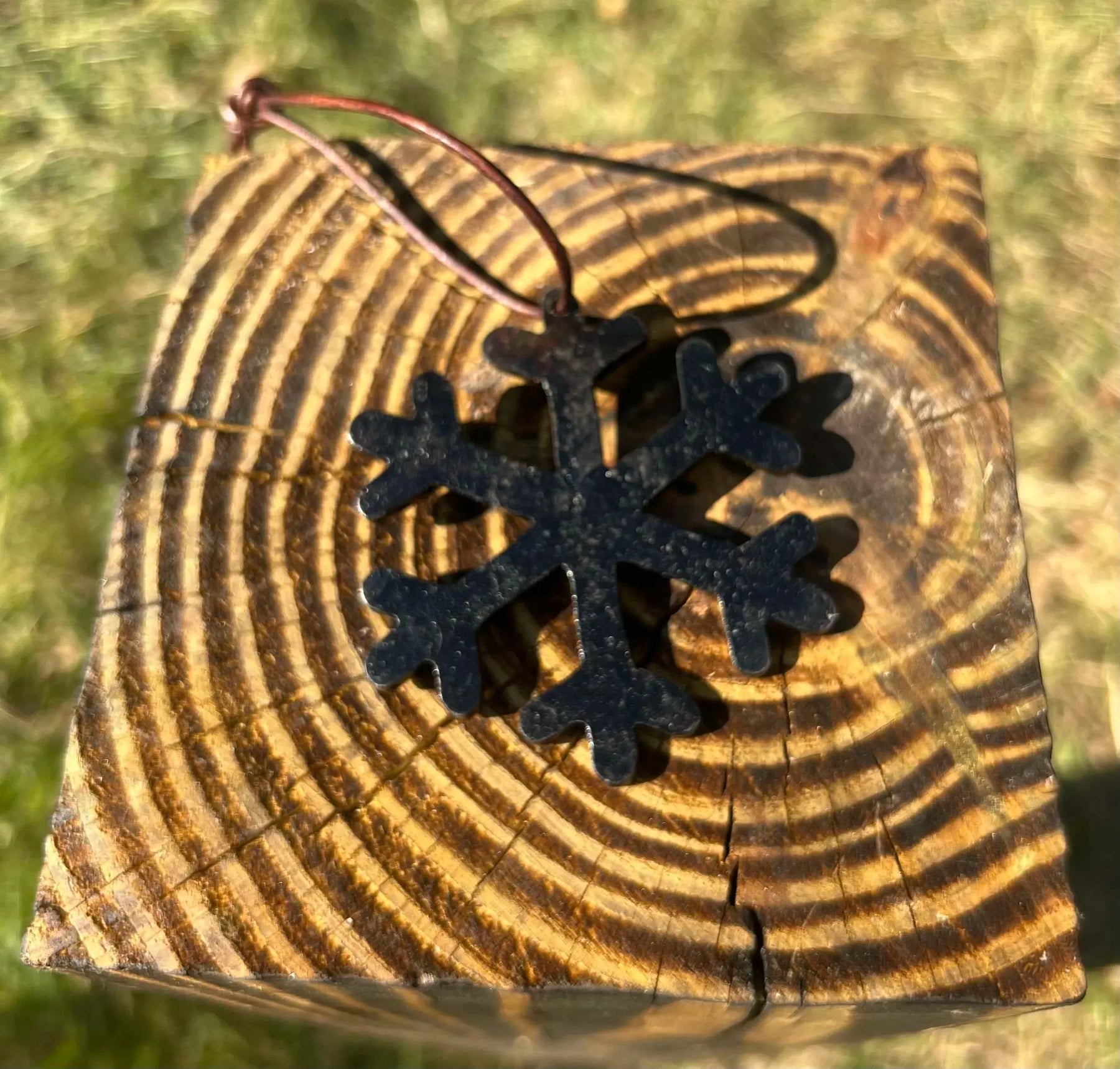Forged Snowflake Style 2 by Redbeard's Forge LLC, ornament main product photo