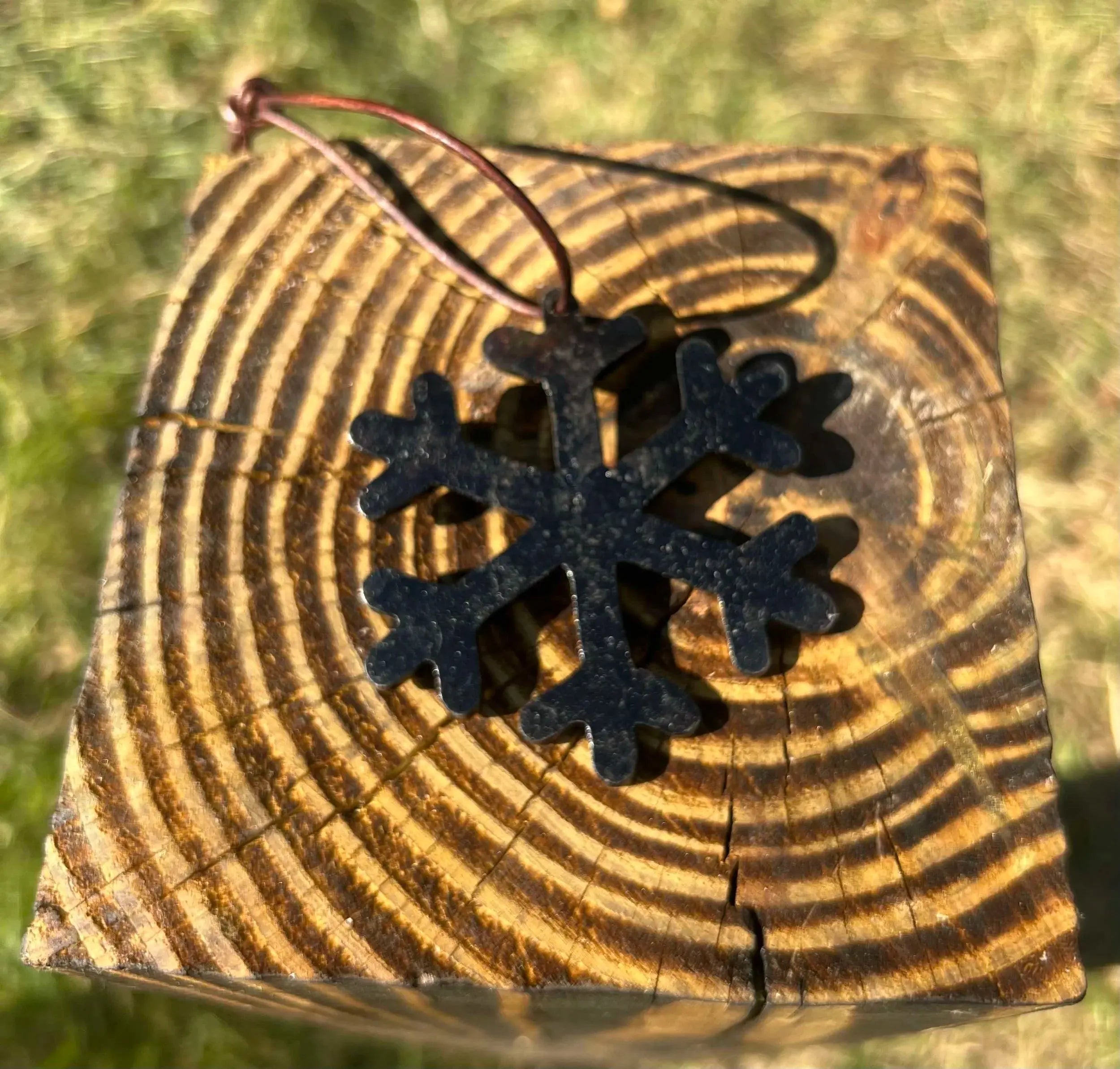 Forged Snowflake Style 2 by Redbeard's Forge LLC, ornament main product photo