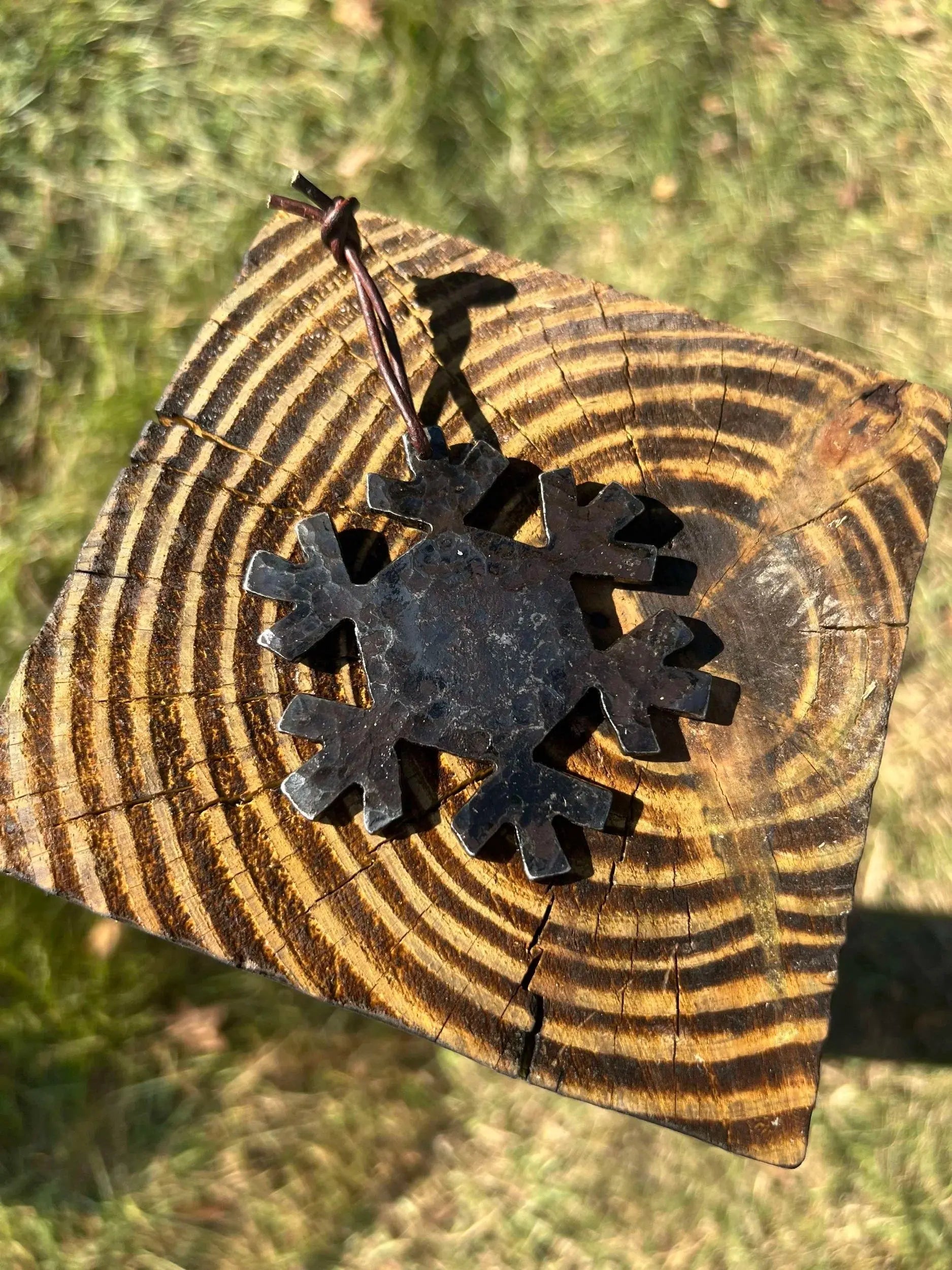 Forged Snowflake Style 3 by Redbeard's Forge LLC, ornament main product photo