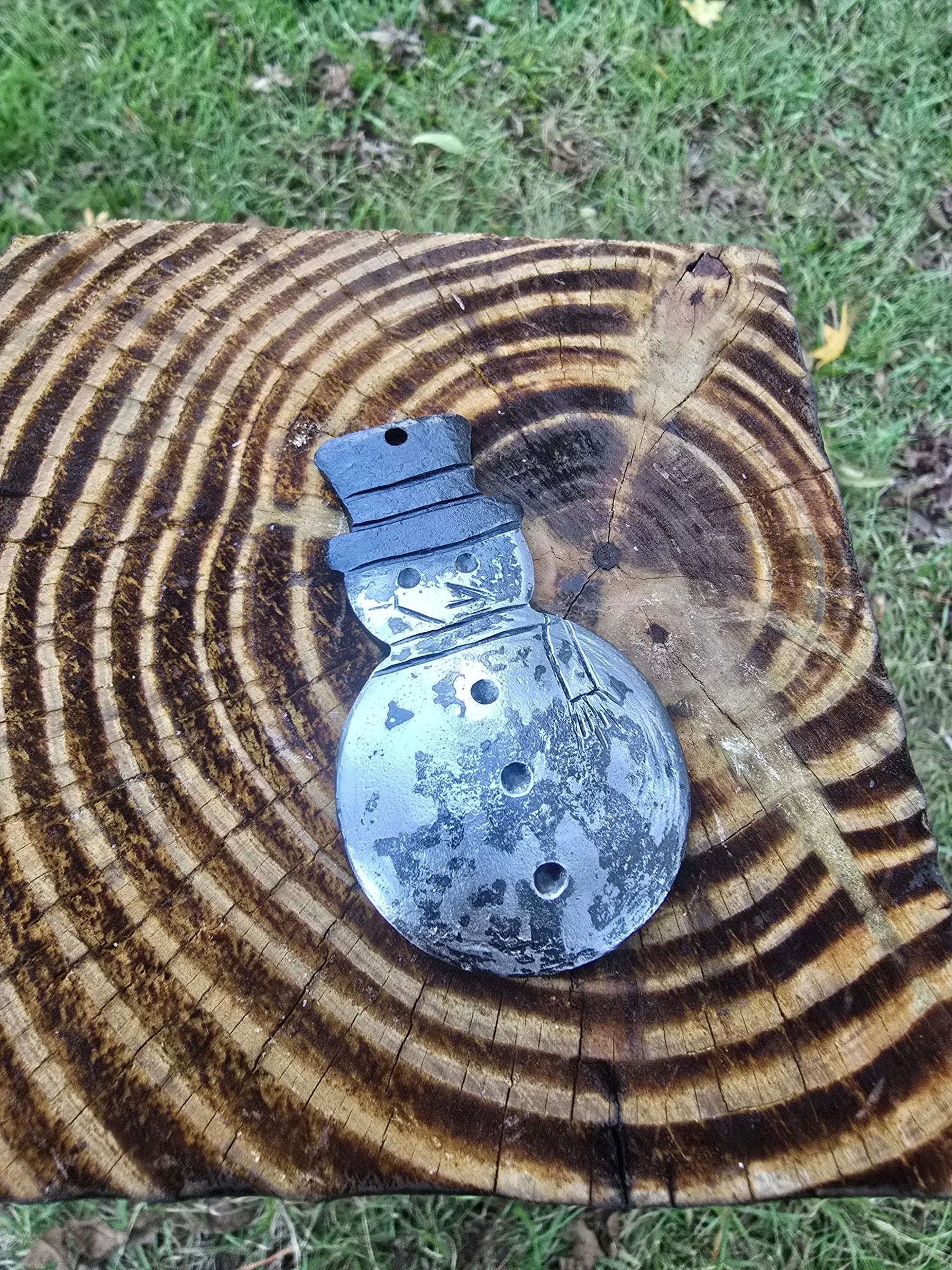 Forged Snowman by Redbeard's Forge LLC, ornament main product photo