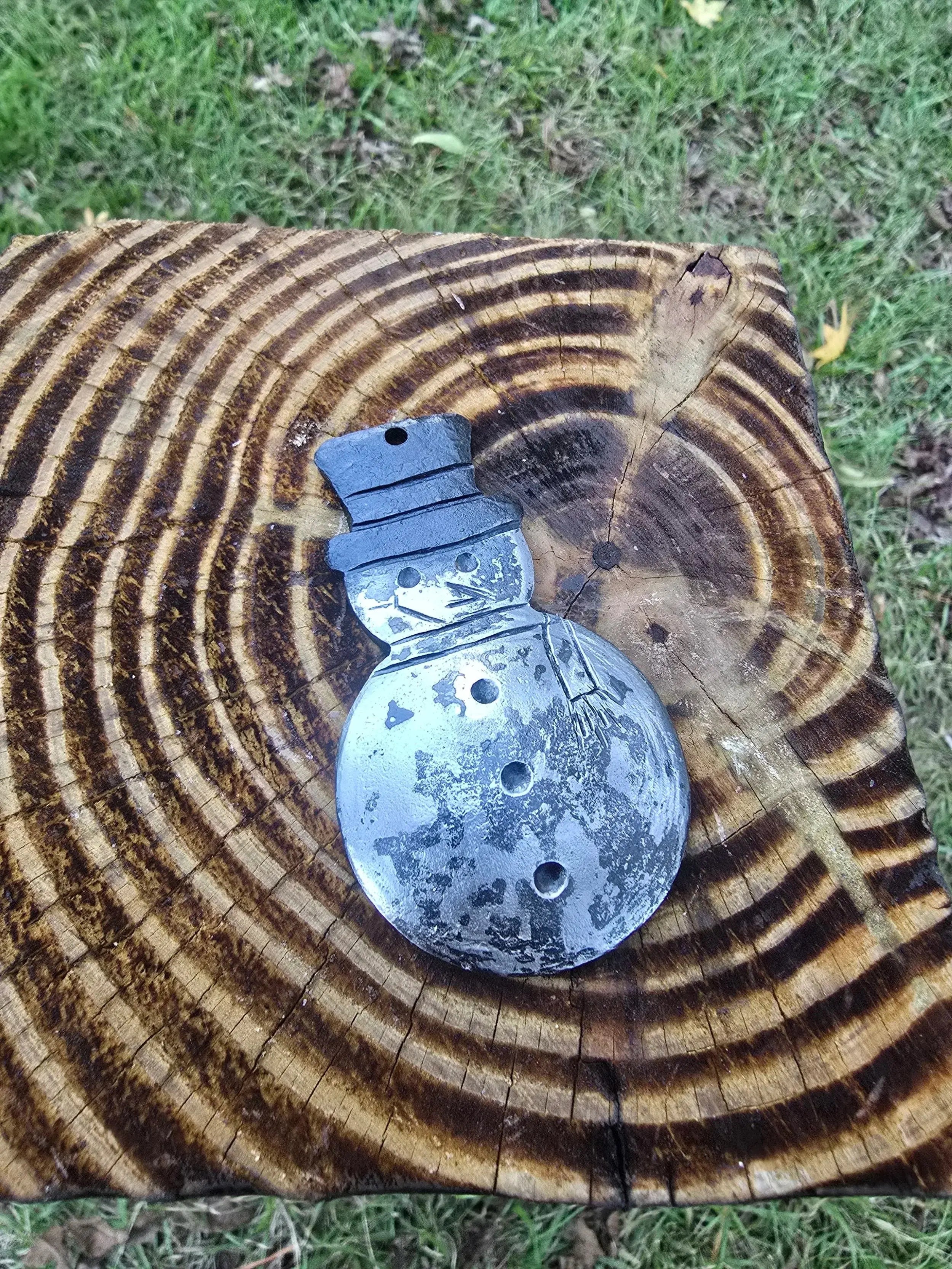 Forged Snowman by Redbeard's Forge LLC, ornament main product photo