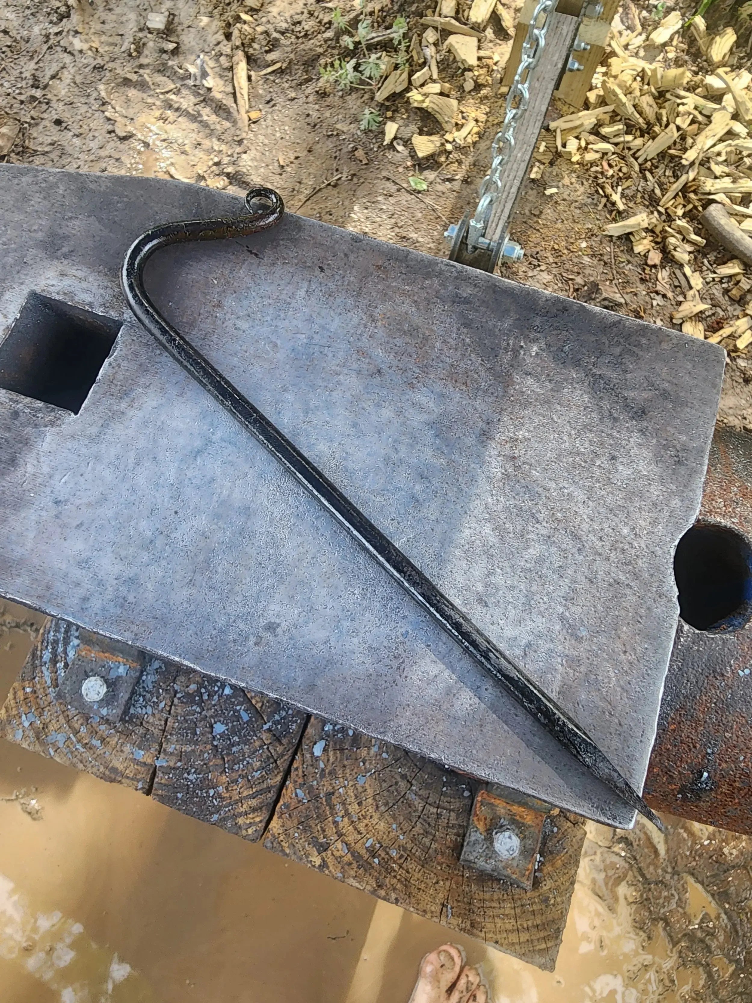 Forged Tent Stakes by Redbeard's Forge LLC, tent stakes main product photo