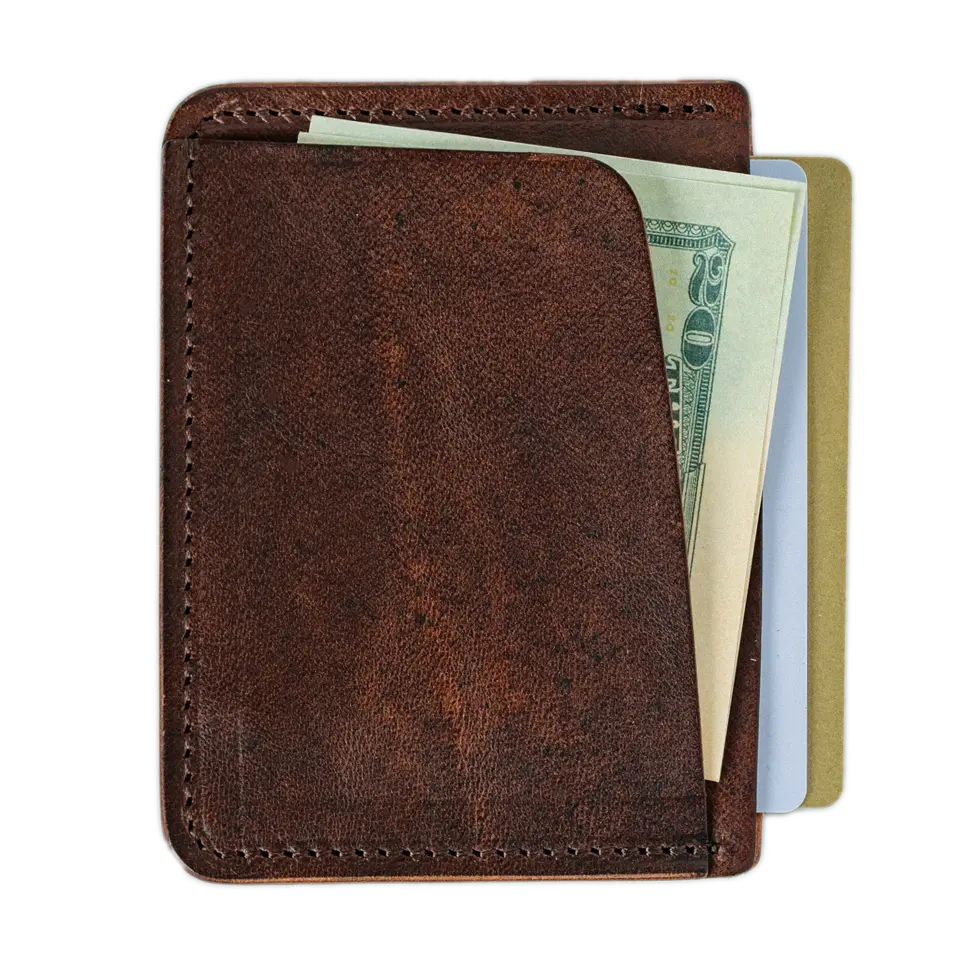 Frank Wallet - Cognac by Loyal Stricklin, handmade leather goods main product photo