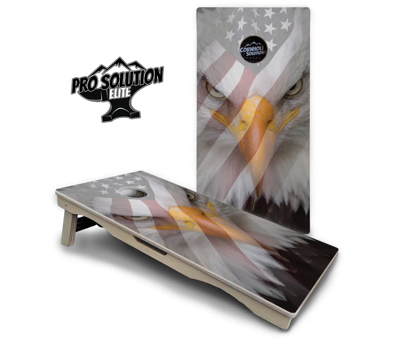 Freedom Eagle Cornhole Boards - Pro Solution Elite Series by Cornhole Solutions, custom cornhole board detail photo 2