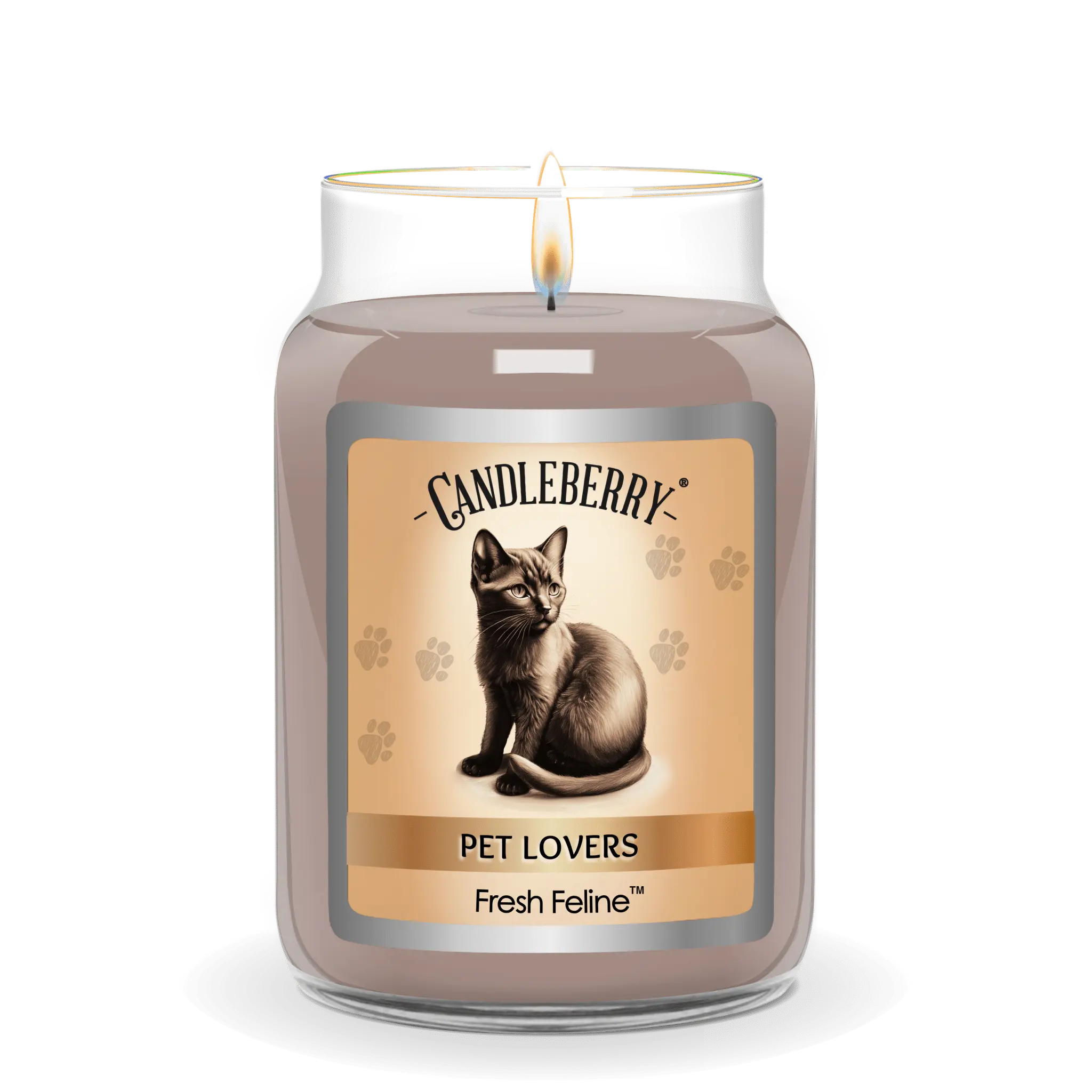 Fresh Feline™ - Large Jar Candle (Collective) by The Candleberry® Candle Company, scented candle detail photo 2