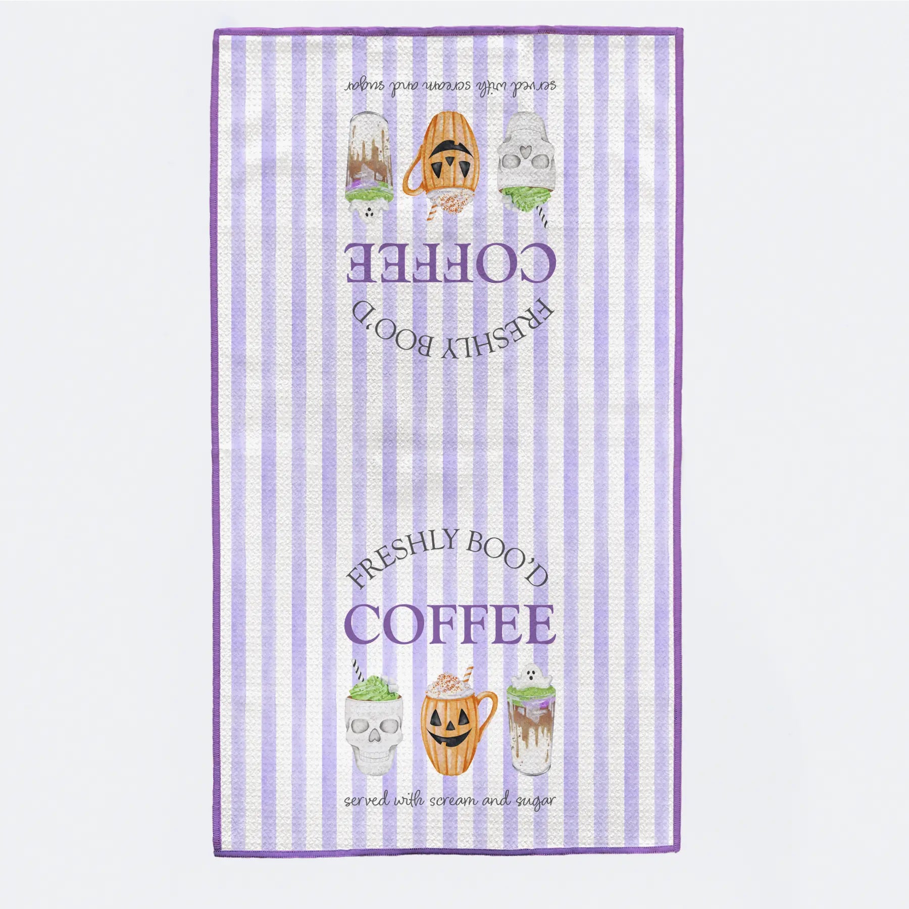 Freshly Boo'd Coffee Halloween Kitchen Towel Nola Tawk