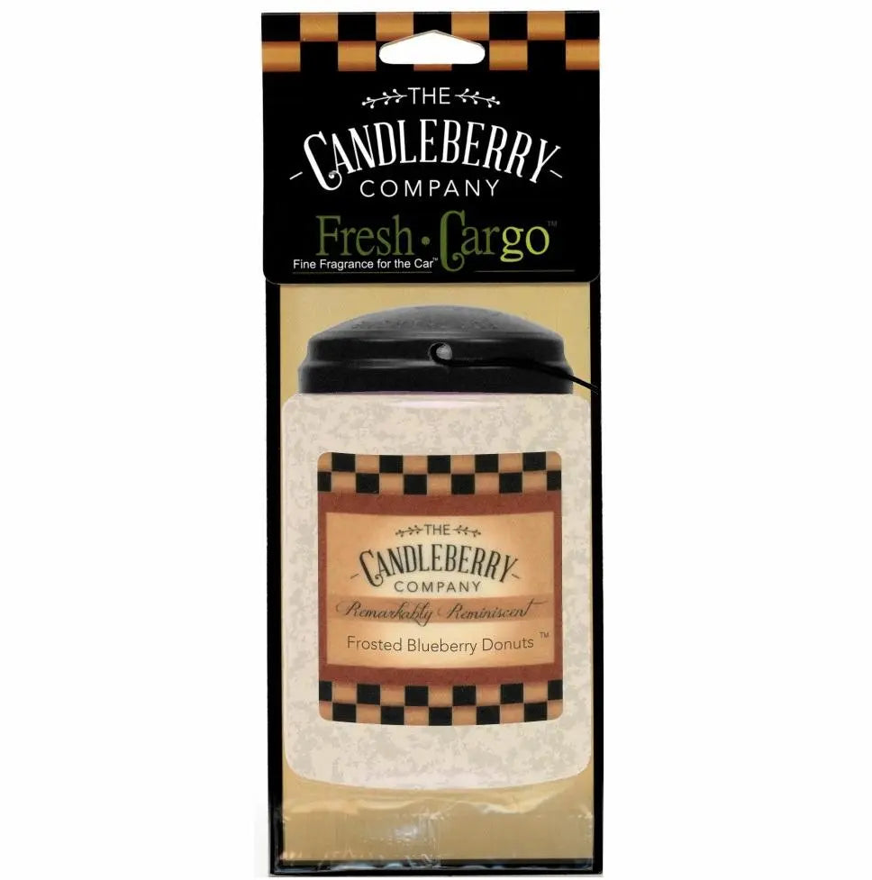 Frosted Blueberry Donuts™- "Fresh Cargo"®, Scent for the Car (2-PACK) (Collective) by The Candleberry® Candle Company, scented candle main product photo