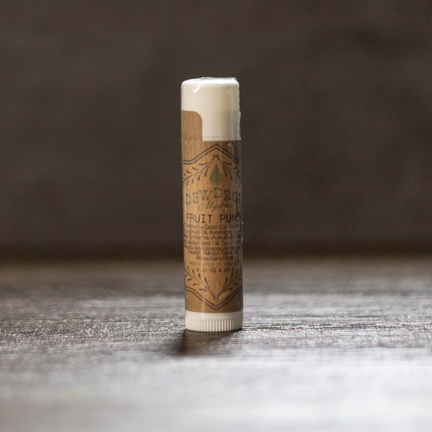 Fruit Punch Lip Balm by Dewdrop Mystique LLC, natural skincare detail photo 2
