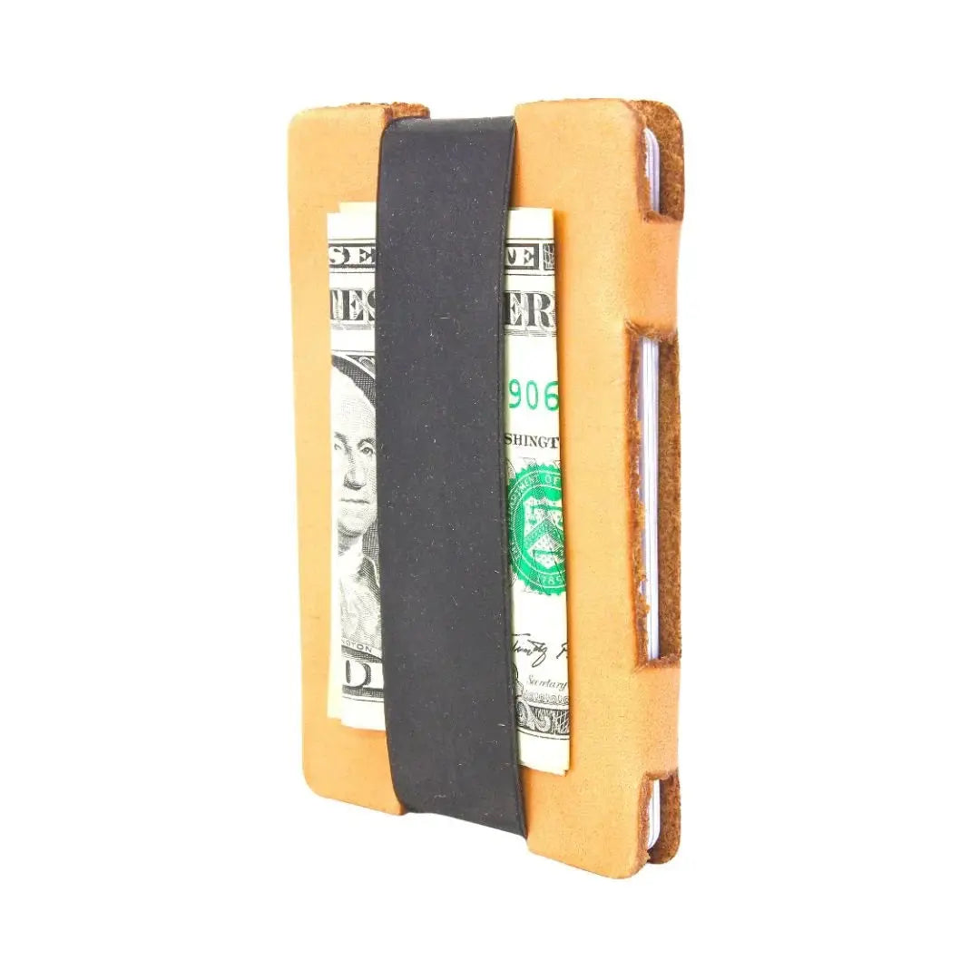 Full Grain Leather Card Wallet by Recycled Firefighter, paper gift detail photo 5