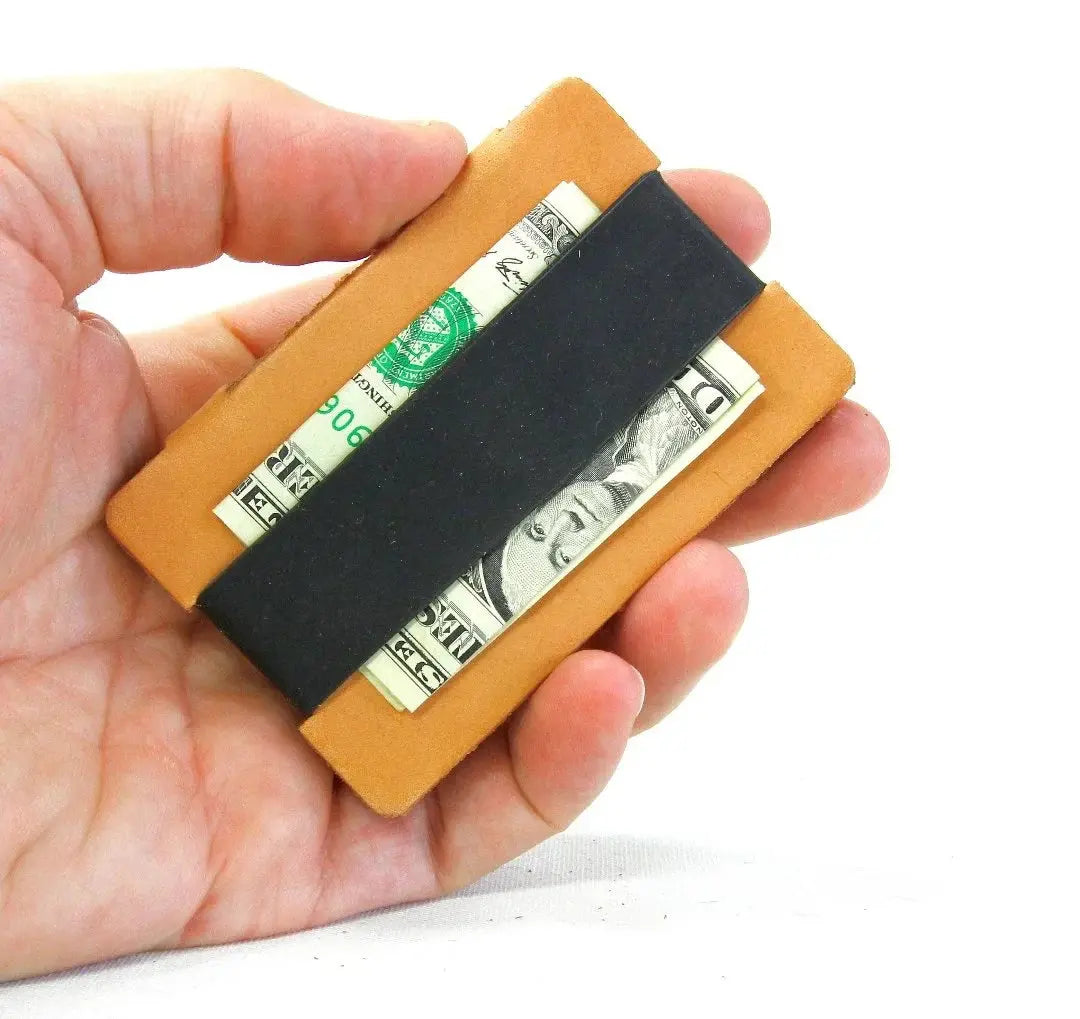 Full Grain Leather Card Wallet by Recycled Firefighter, paper gift detail photo 11
