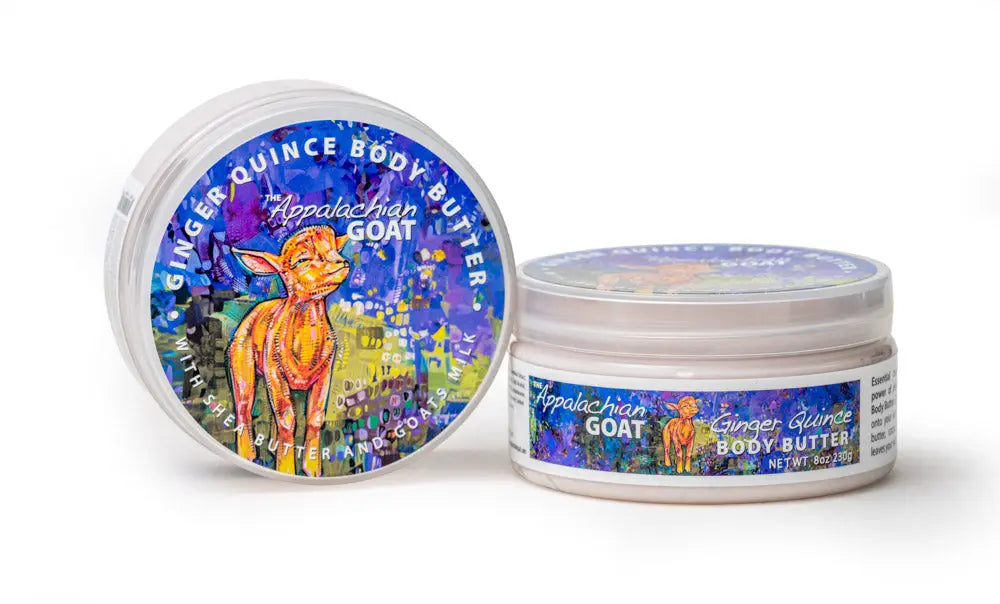 Ginger Quince Goats Milk Body Butter by Essential Journeys, natural skincare main product photo