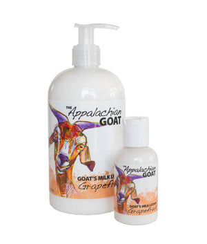 Grapefruit Goats Milk Lotion by Essential Journeys, natural skincare main product photo