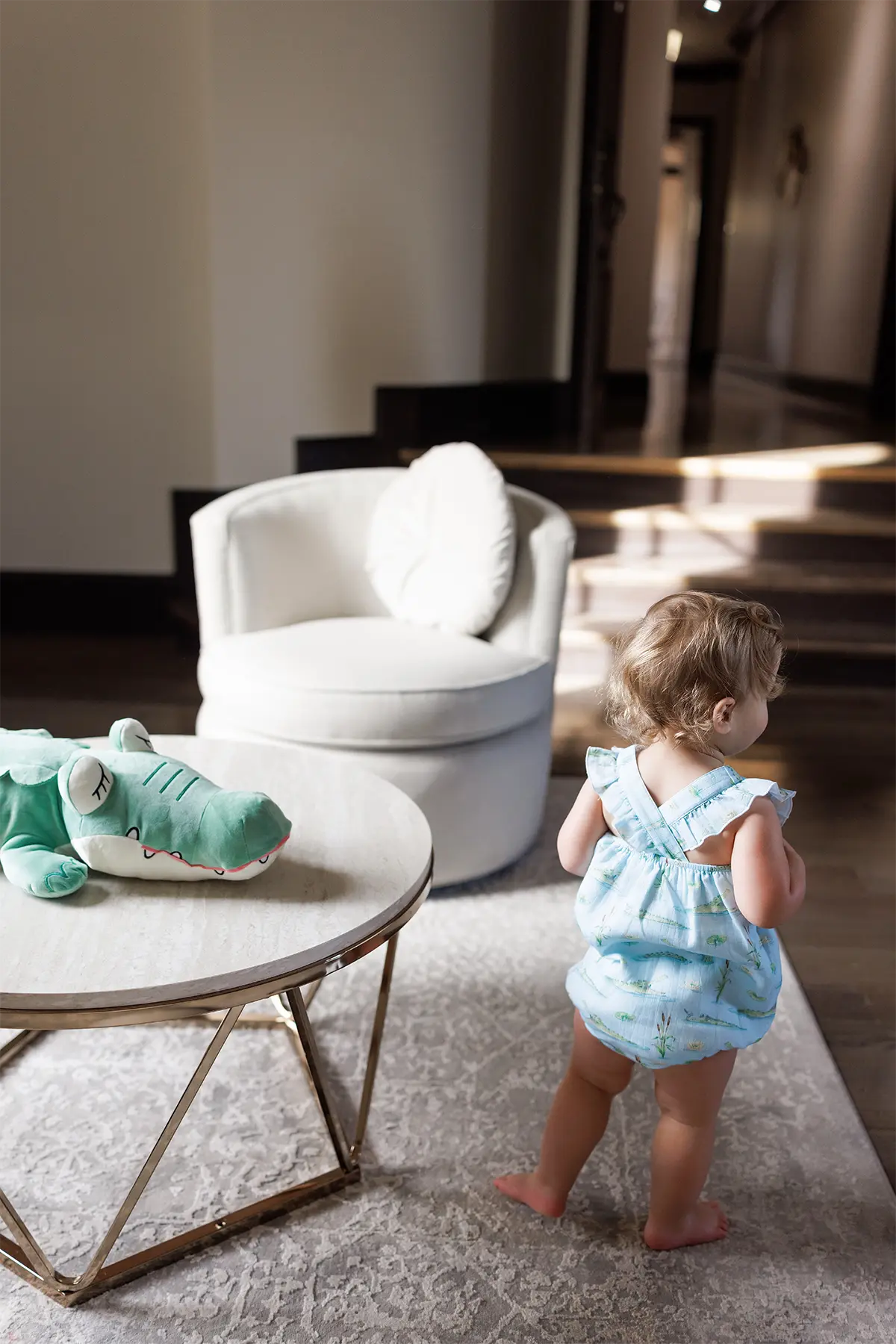 Gator Games Organic Muslin Bubble Romper Nola Tawk