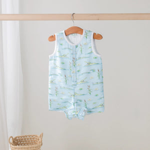 Gator Games Organic Muslin Shortall by Nola Tawk, children's boutique clothing main product photo