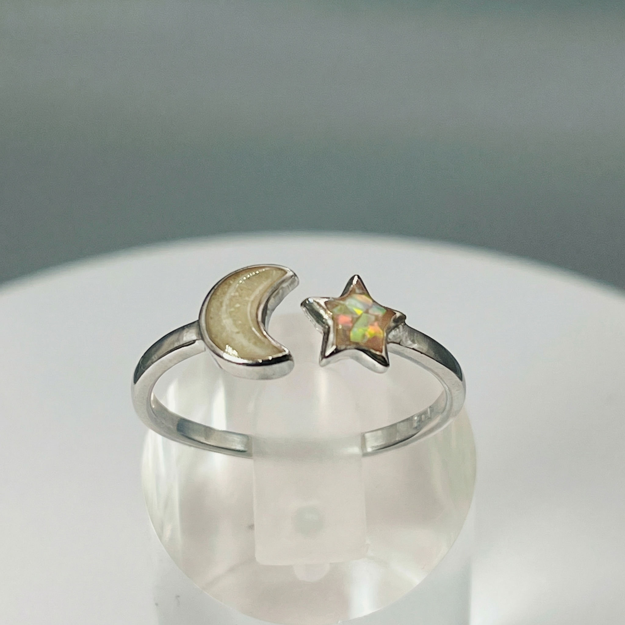 My Moon and Stars Keepsake Ring by Cotton Street Art Company, handmade jewelry detail photo 2