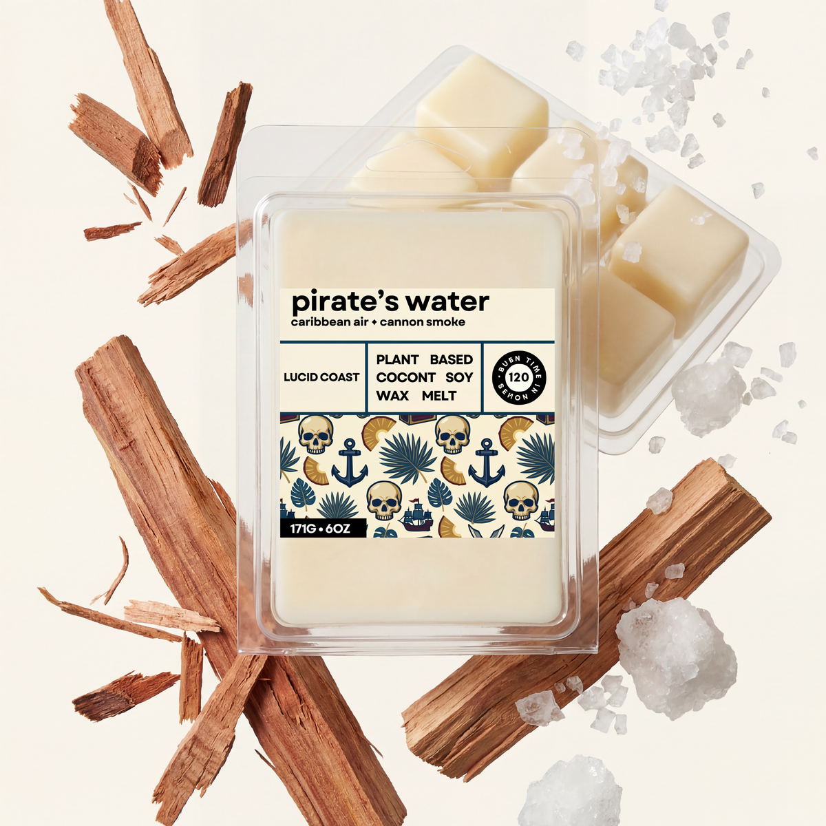 Pirate's Water Wax Melt by Lucid Coast Co. product image 1