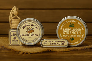 "Gentleman's Essential Trio" by Helen's All Natural Creations, shaving & grooming main product photo