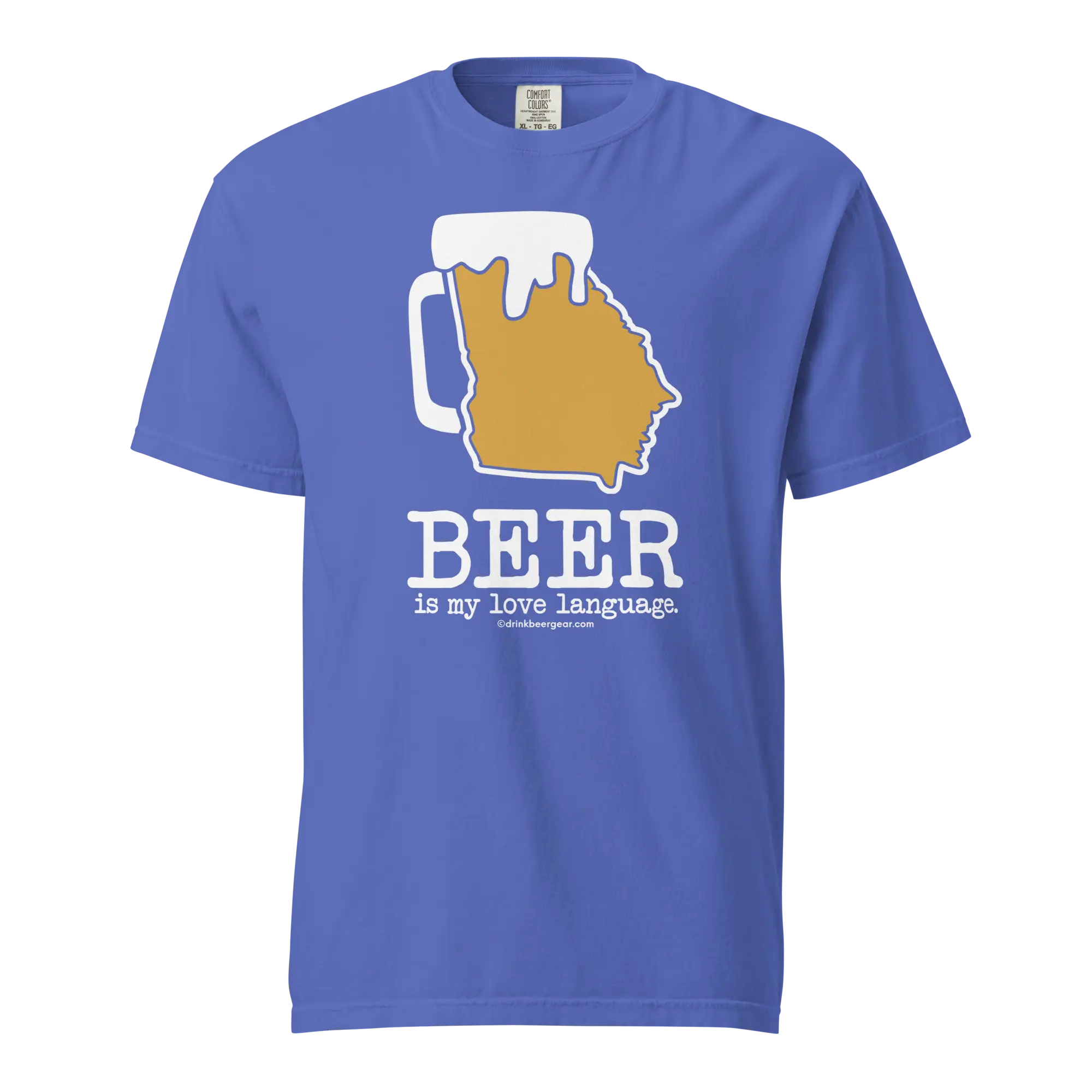 Georgia Beer Mug Tee - Beer Is My Love Language. - COMFORT COLORS BRAND TEE Drink Beer Gear