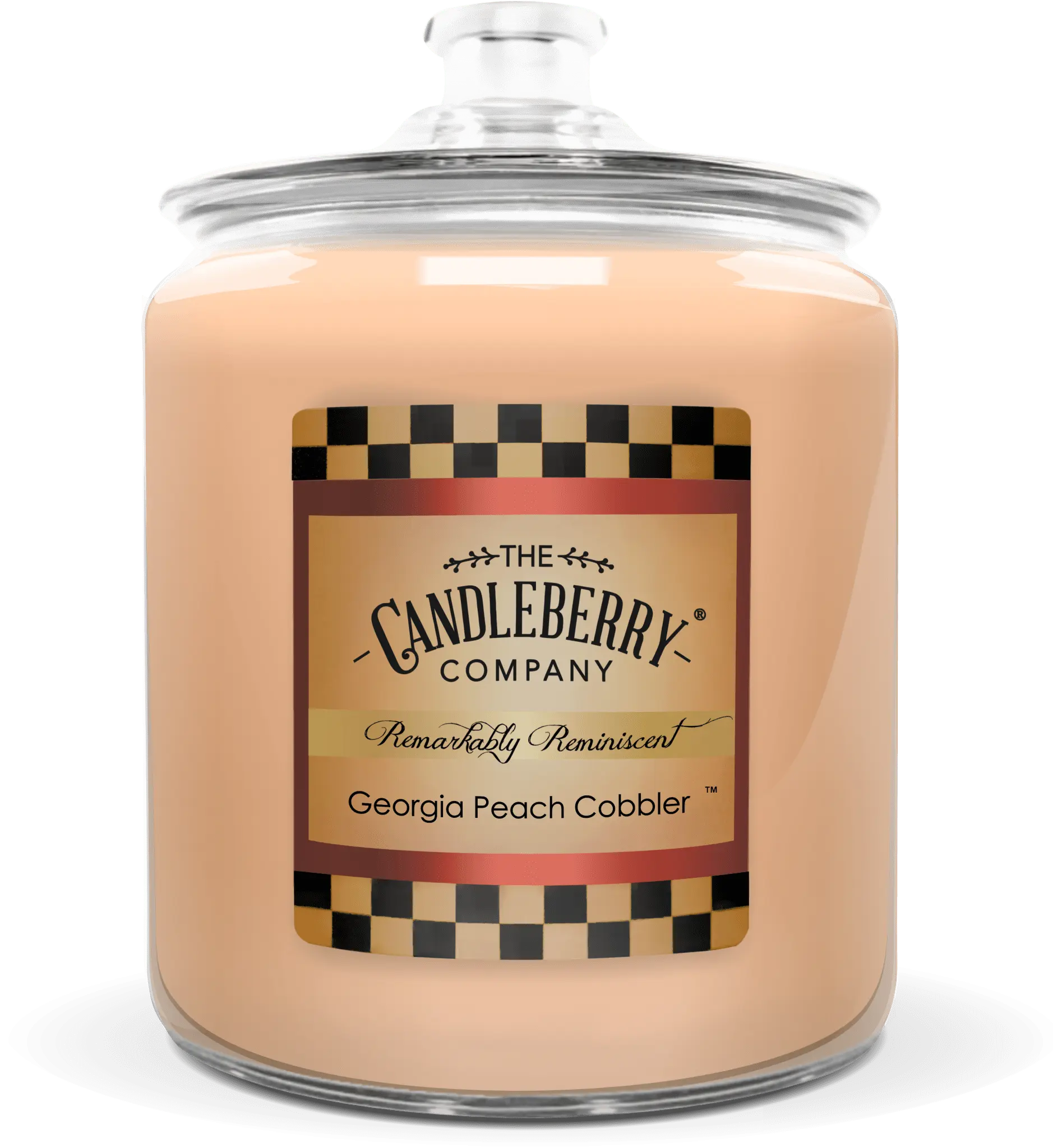 Georgia Peach Cobbler™, 4 - Wick, Cookie Jar Candle (Collective) by The Candleberry® Candle Company, scented candle main product photo