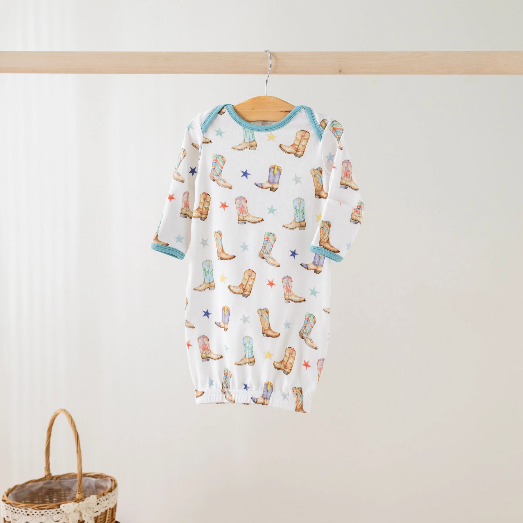 Giddy Up Organic Cotton Kids Pajamas by Nola Tawk, Southern food gift detail photo 3