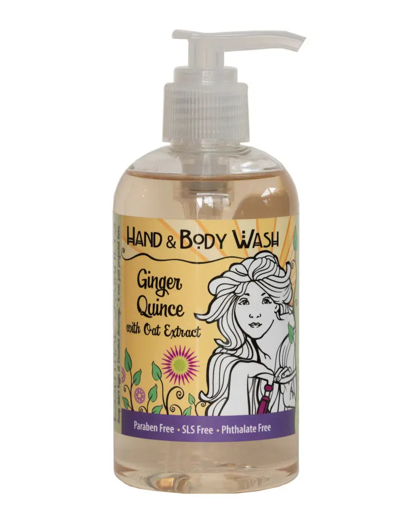 Ginger Quince Liquid Hand & Body Soap 8 oz. Essential Journeys