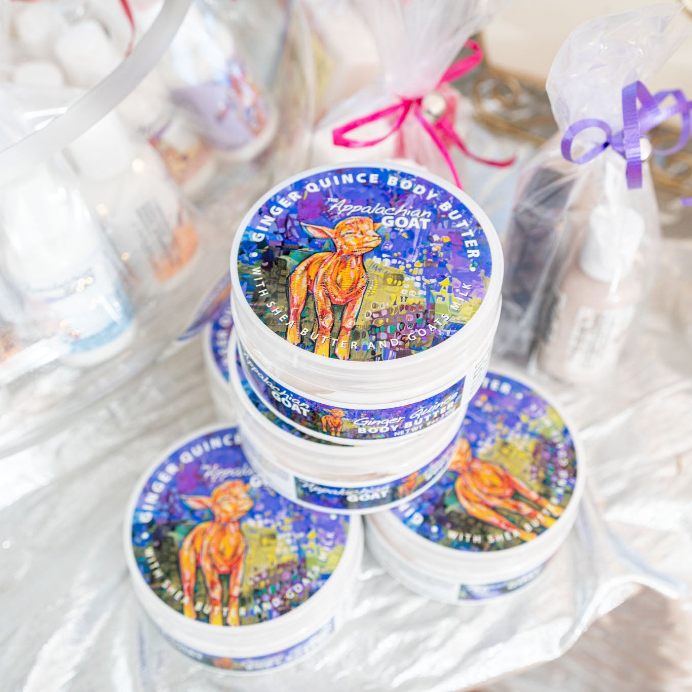 Ginger Quince Goats Milk Body Butter by Essential Journeys, natural skincare detail photo 2