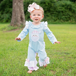 Girls Christmas Santa Romper Seven Lantern Lane