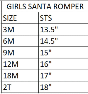 Girls Christmas Santa Romper Seven Lantern Lane