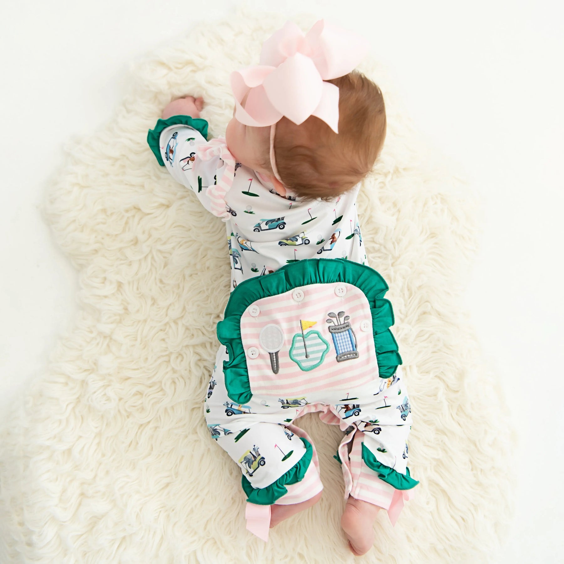 Girls Fairway Golf Romper Seven Lantern Lane