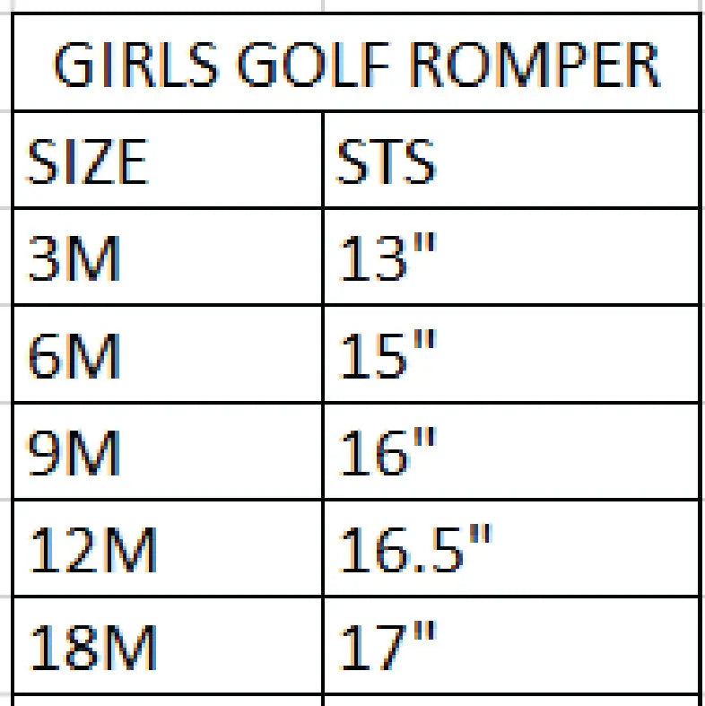 Girls Fairway Golf Romper Seven Lantern Lane