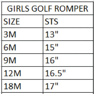 Girls Fairway Golf Romper Seven Lantern Lane