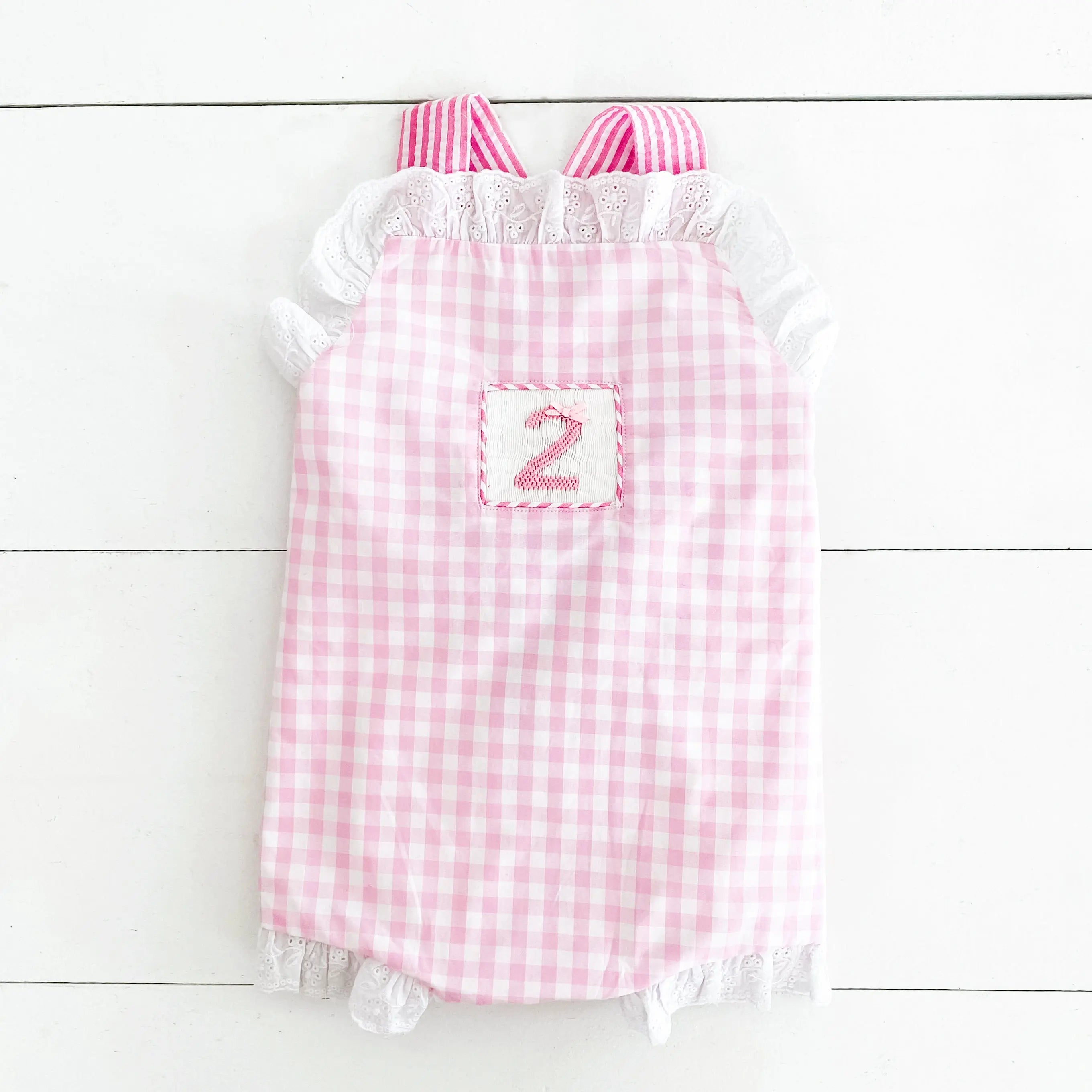 Girls Second Birthday Smocked Bubble Seven Lantern Lane