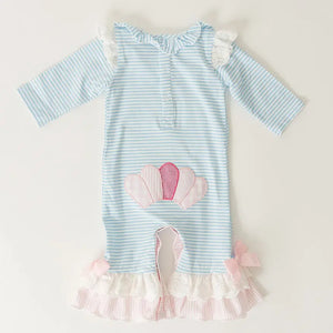 Girls Thanksgiving Turkey Romper Seven Lantern Lane
