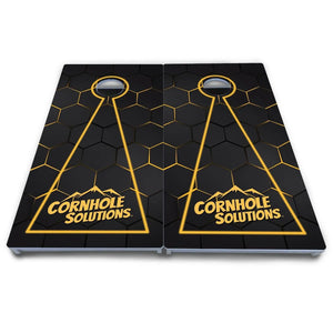 Glow Hole Black Cornhole Boards - All Weather Series by Cornhole Solutions, custom cornhole board detail photo 13