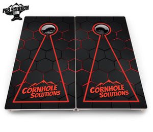 Glow Hole Black Cornhole Boards - Pro Solution Elite Series by Cornhole Solutions, custom cornhole board detail photo 14