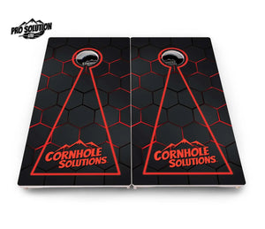 Glow Hole Black Cornhole Boards - Pro Solution Lite Series by Cornhole Solutions, custom cornhole board detail photo 9