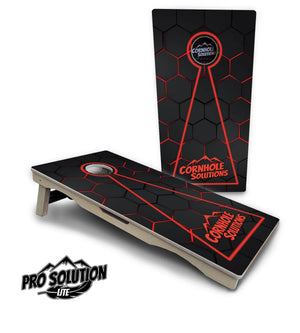 Glow Hole Black Cornhole Boards - Pro Solution Lite Series by Cornhole Solutions, custom cornhole board detail photo 23