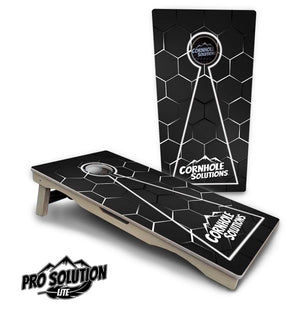 Glow Hole Black Cornhole Boards - Pro Solution Lite Series by Cornhole Solutions, custom cornhole board detail photo 25
